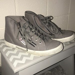 SUPERGA Canvas Zip Sneakers!